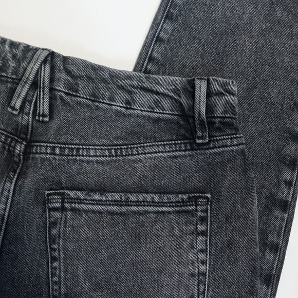 GOOD AMERICAN classic straight leg charcoal skinny Jeans mid-high rise NWOT - Picture 6 of 12